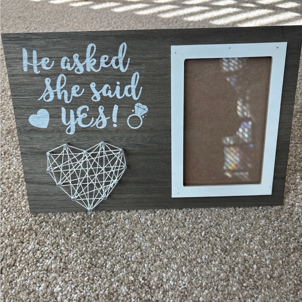 Engagement picture frame